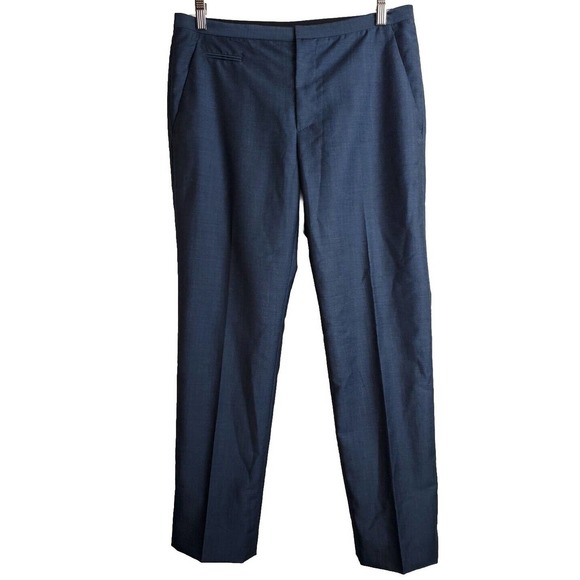 Marc Jacobs 6 Dress Pants Women Wool Career Work Designer Business Navy Blue - Picture 1 of 11